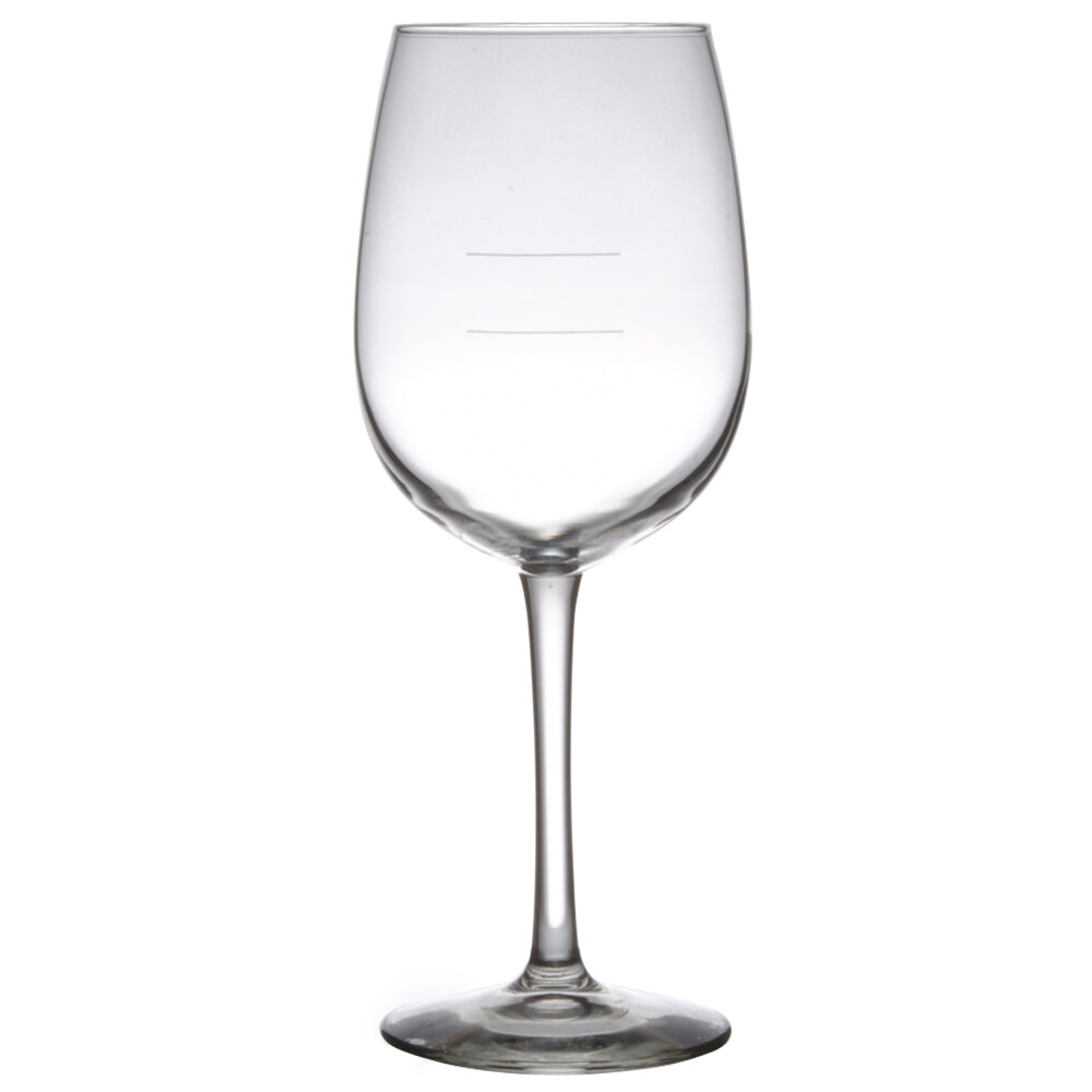 Libbey 75331178N 16 oz. Wine Glass Etched with Pour Lines 12 / Case