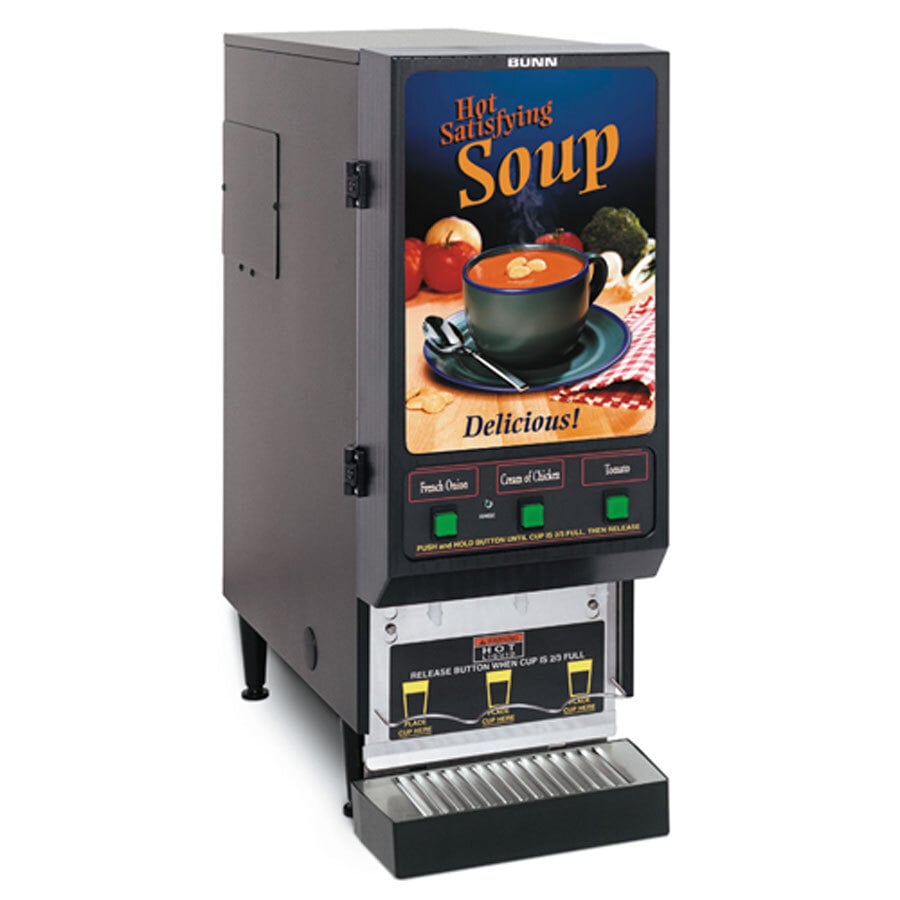 Bunn FMDS3 Fresh Mix Soup Dispenser with 3 Hoppers 120V (Bunn SET00