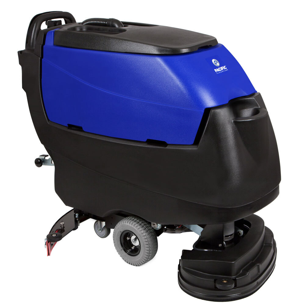 Pacific 875403 S24 24" Walk Behind Auto Floor Scrubber with Transaxle Drive Charger, No Batteries
