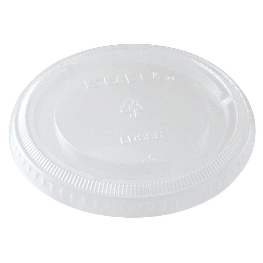 Dart Solo SCCLDSS5 5.5 oz. Wide Sauce / Portion Cup Snaptight Lid 100