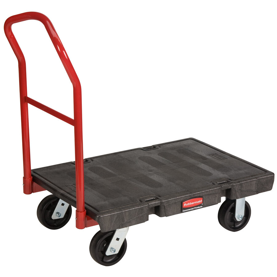 Rubbermaid FG440600BLA 24" x 36" Heavy Duty Platform Truck 2000 lb. Capacity