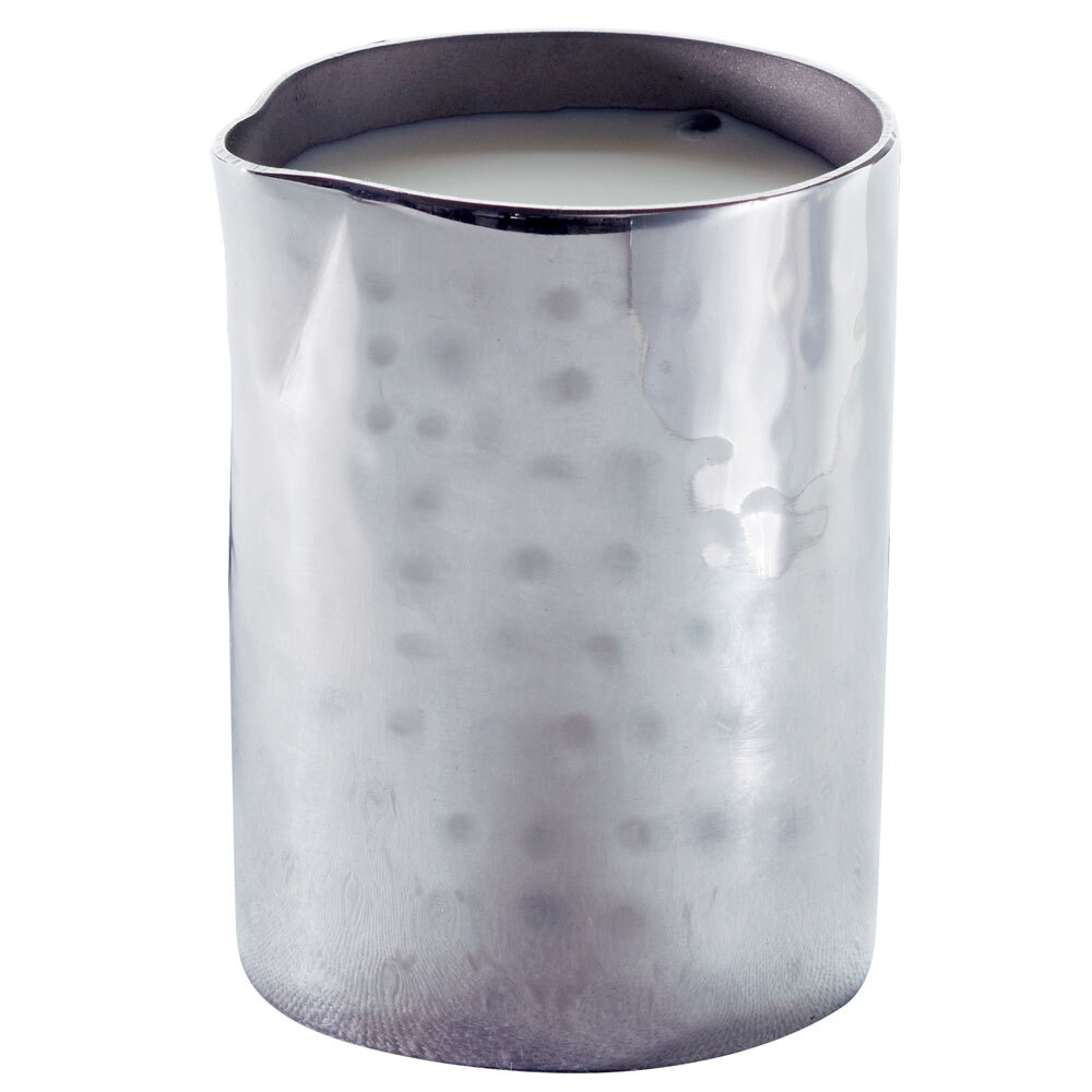 American Metalcraft HMCM2 4 oz. Hammered Stainless Steel Creamer