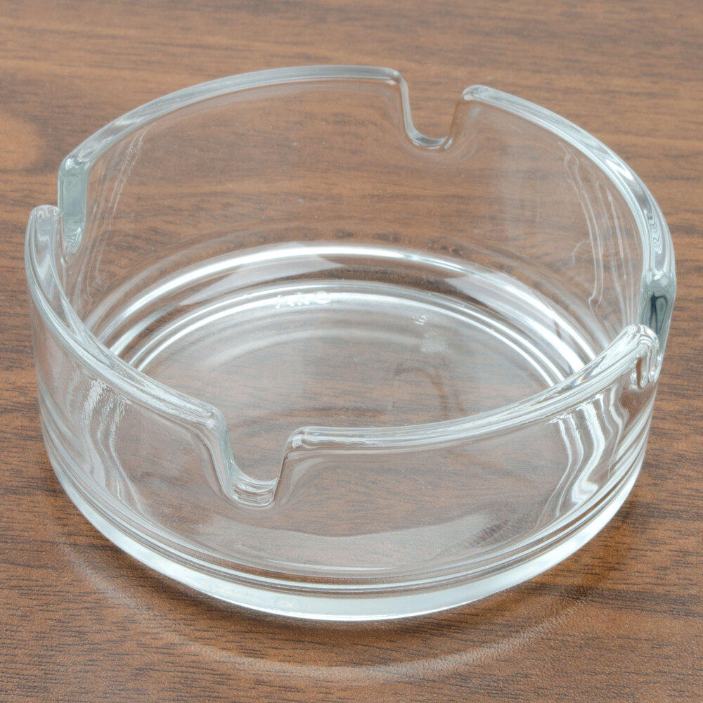 Cardinal Arcoroc 51257 2 7/8" Round Stackable Glass Ashtray 24/Case