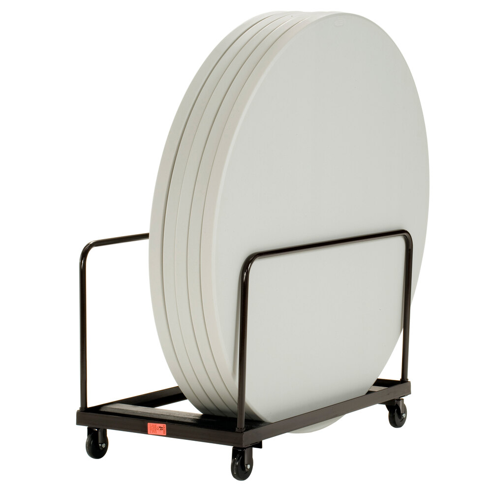 National Public Seating DY60R Round Folding Table Dolly