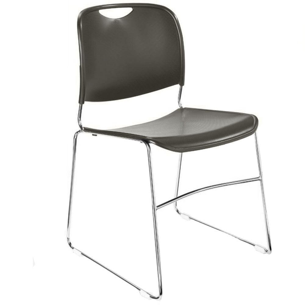 National Public Seating 8502 Gunmetal Gray Stackable Ultra Compact