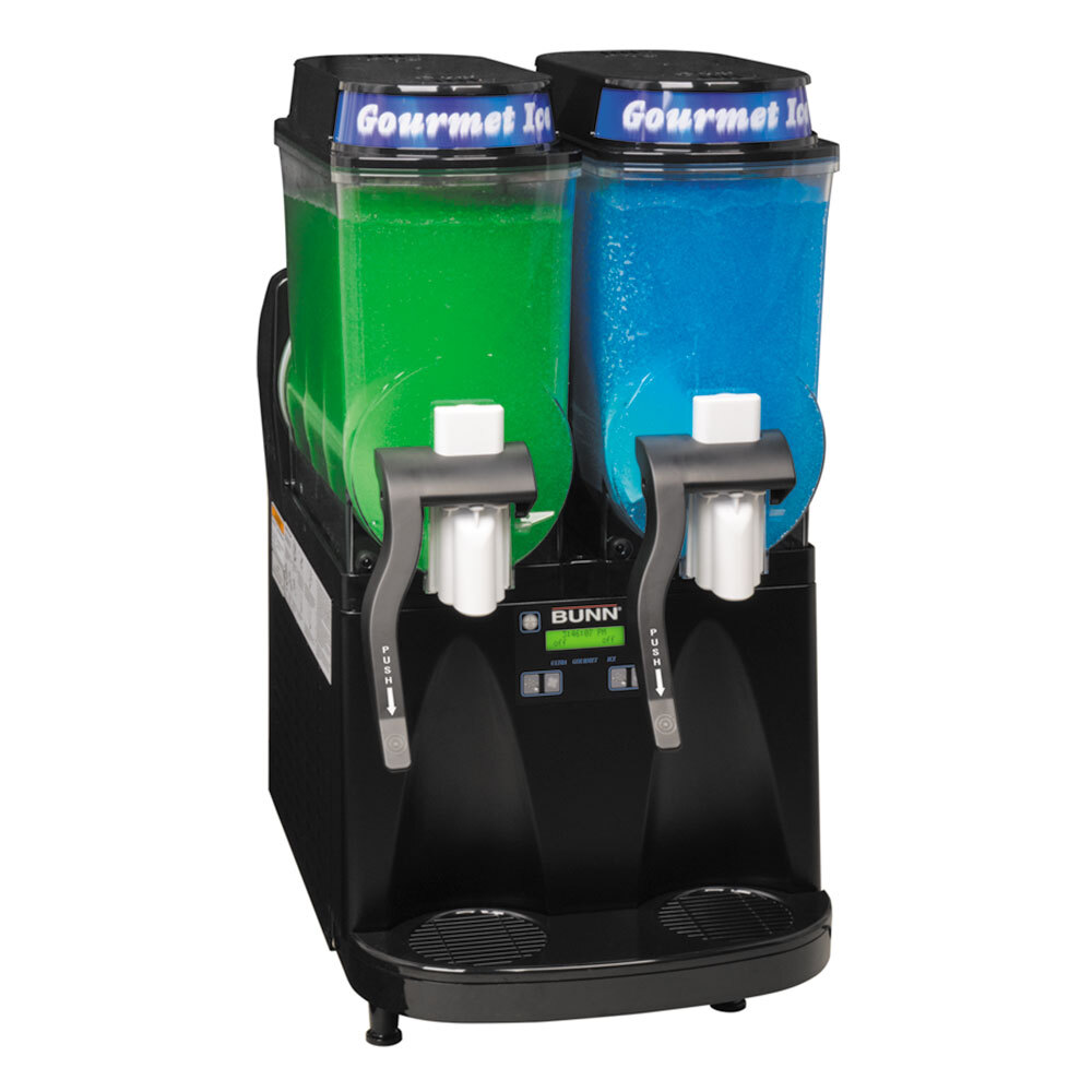 Bunn 34000.0080 Ultra2 HP High Performance Black Double 3 Gallon Pourover Slushy / Granita