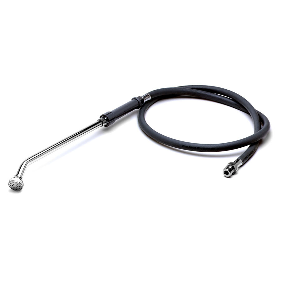 T&S B0690 60" Bedpan Washer Hose with Extended Spray Outlet and Self Closing Spray Valve