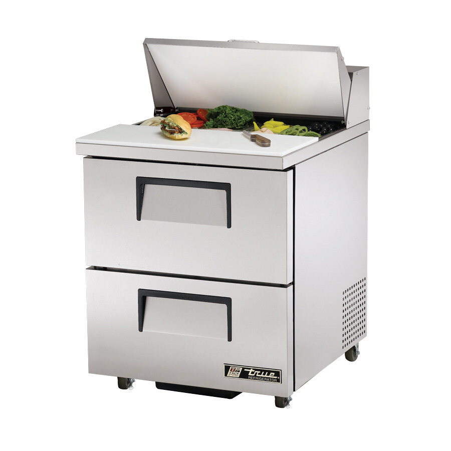 True TSSU278D2 27" Two Drawer Sandwich / Salad Prep Refrigerator