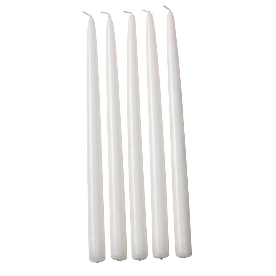 Sterno Products 40154 15" White Taper Candle 12 / Box