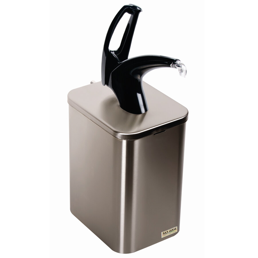 San Jamar P4900BK FrontLine Universal Countertop Condiment Pump