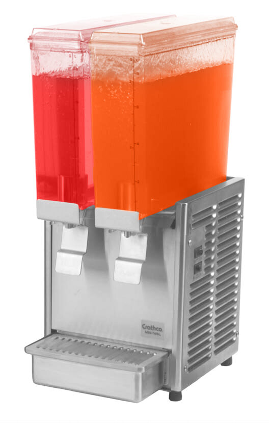 Crathco Mini Twin E293 Double 2.4 Gallon Bowl Cold Beverage Dispenser