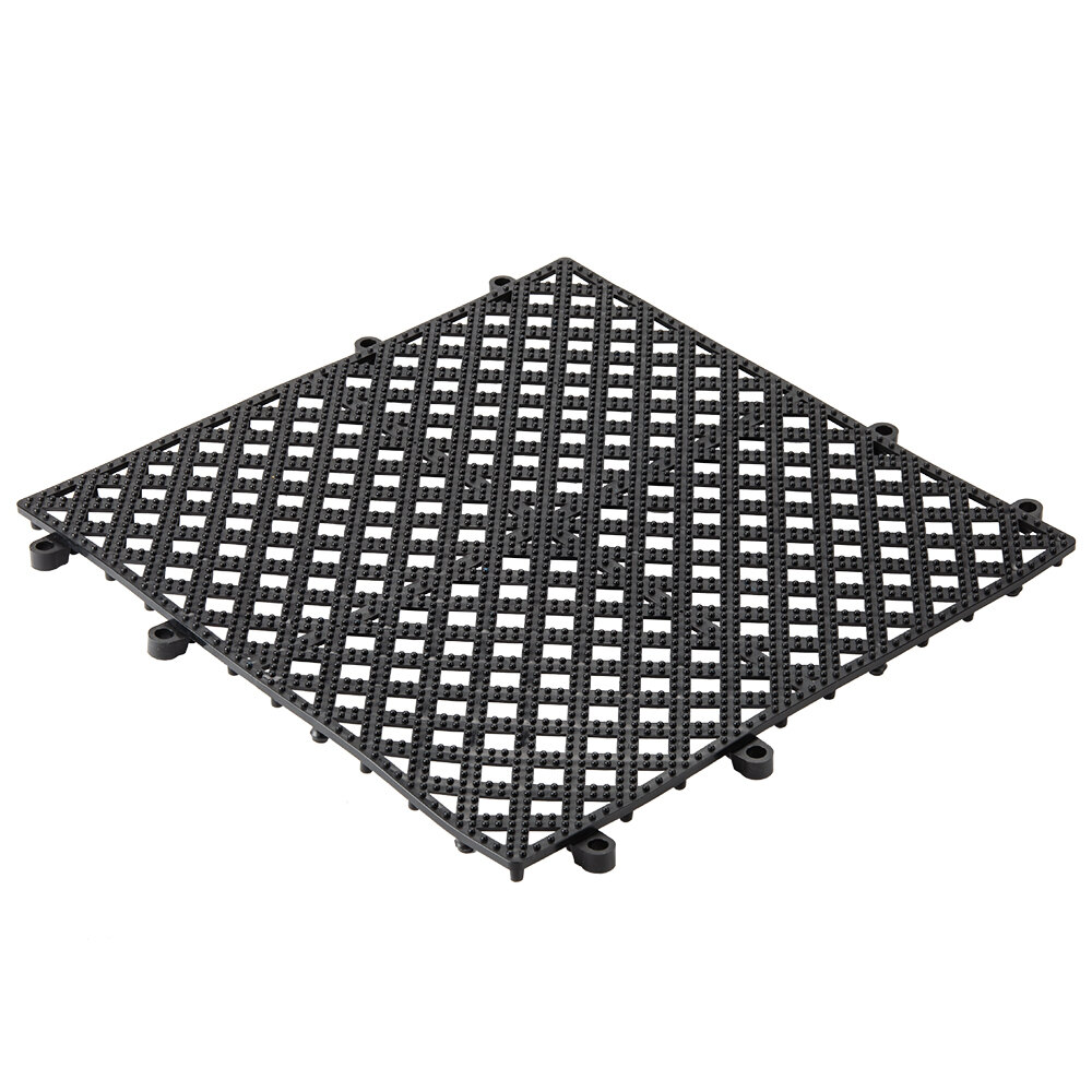 12" x 12" Black Interlocking Bar Mat