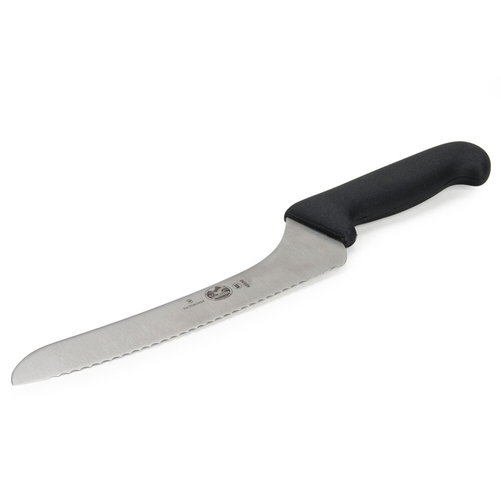 Victorinox 47550 9" Offset Serrated Edge Bread Knife with Fibrox Handle