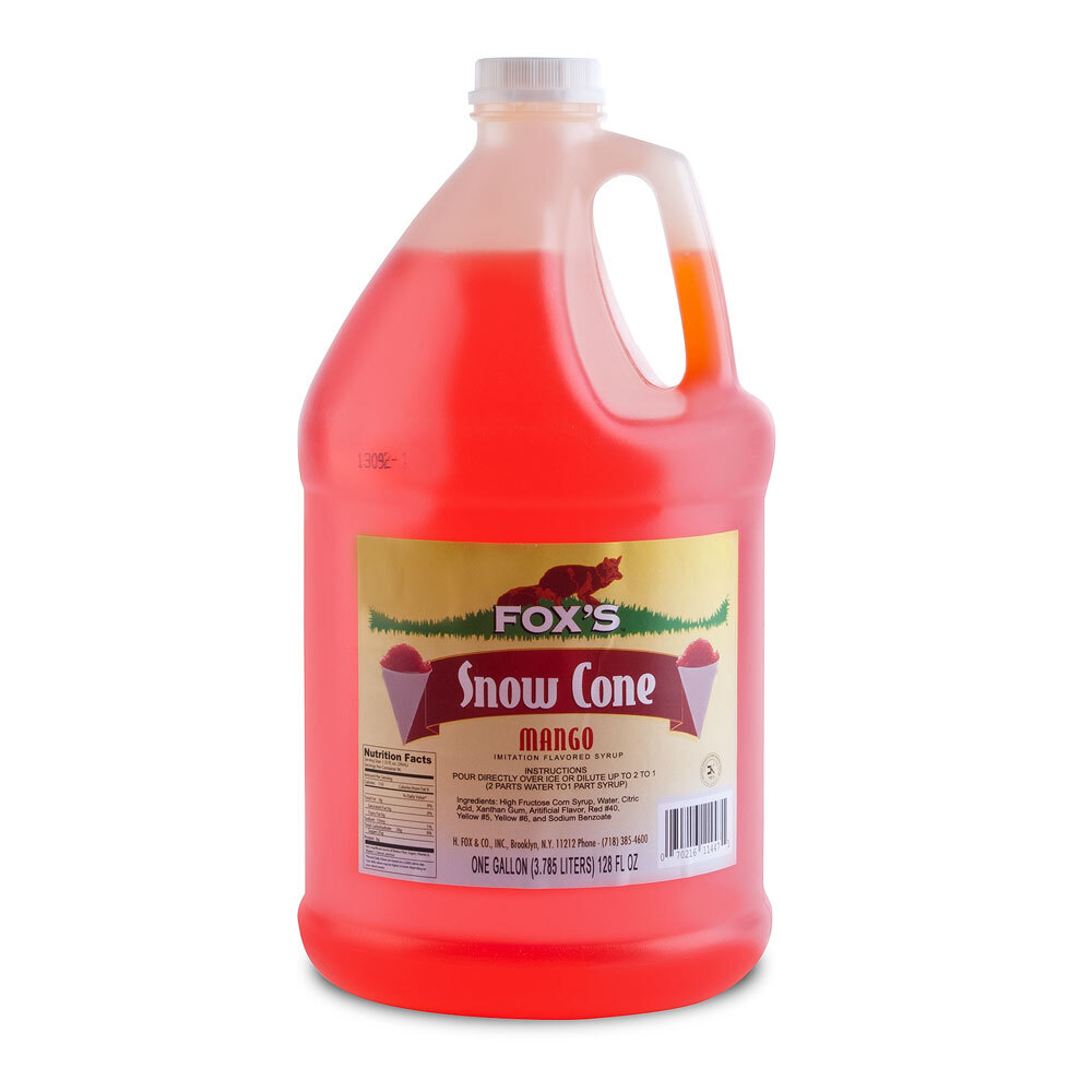 Fox's Mango Snow Cone Syrup 1 Gallon