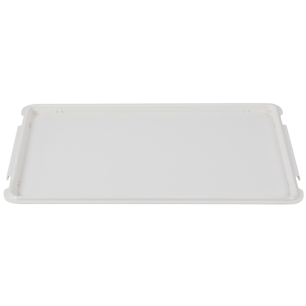 Cambro DBC1826CW148 18" x 26" White Pizza Dough Proofing Box Lid