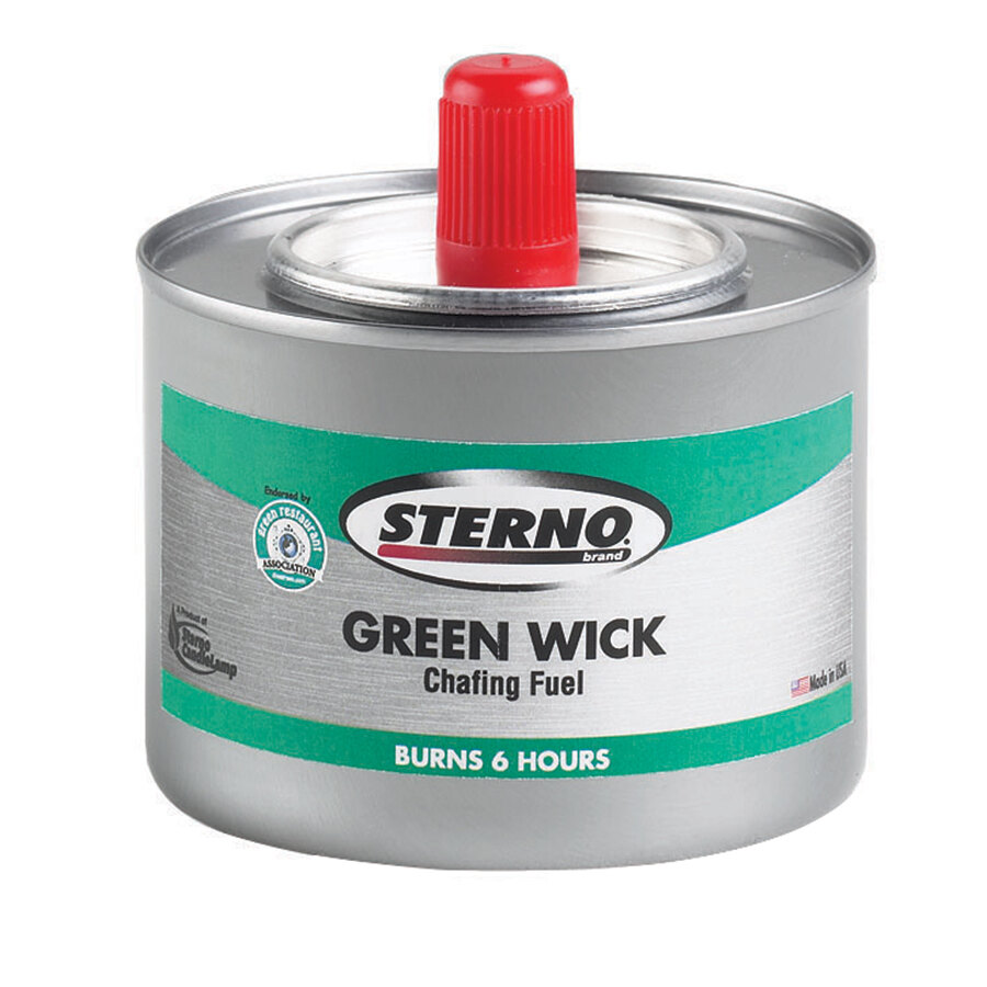 Sterno Products 10122 Green Wick Chafing Fuel 6 Hour 24 / Case