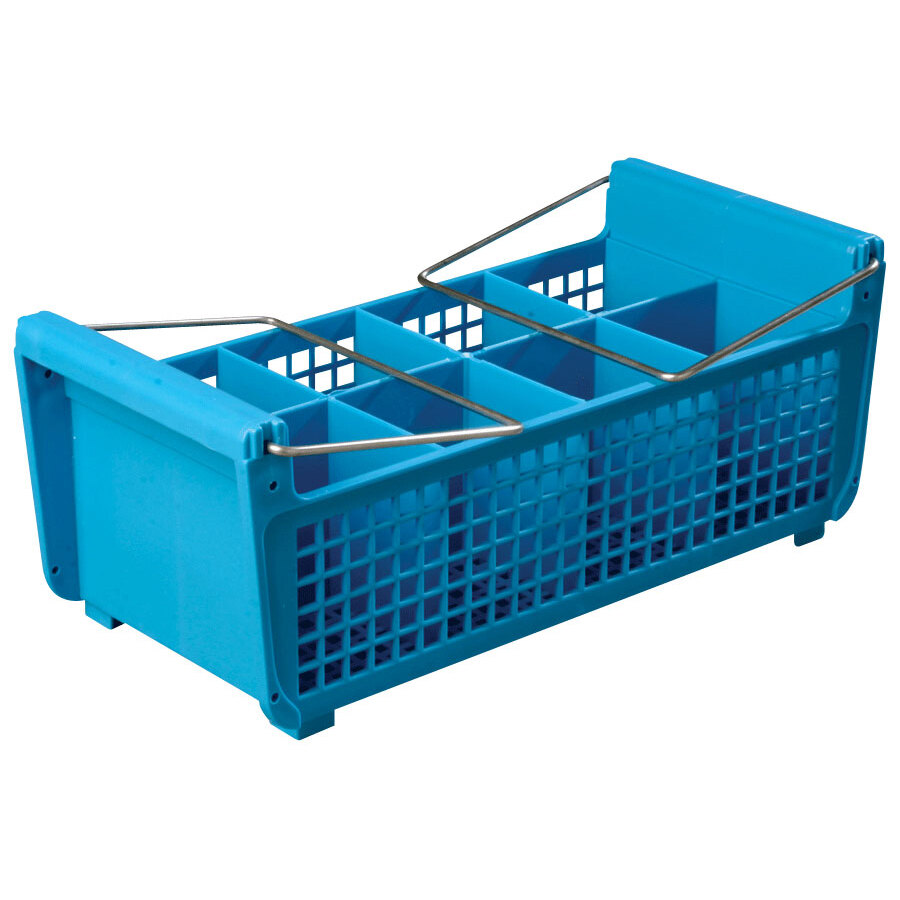 Carlisle C32P214 8 Compartment Half Size Flatware Rack with Handles