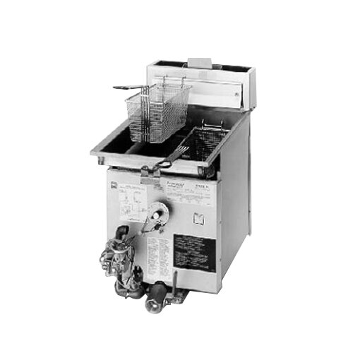 Liquid Propane Frymaster J2X 40 lb. DropIn Gas Countertop Fryer with
