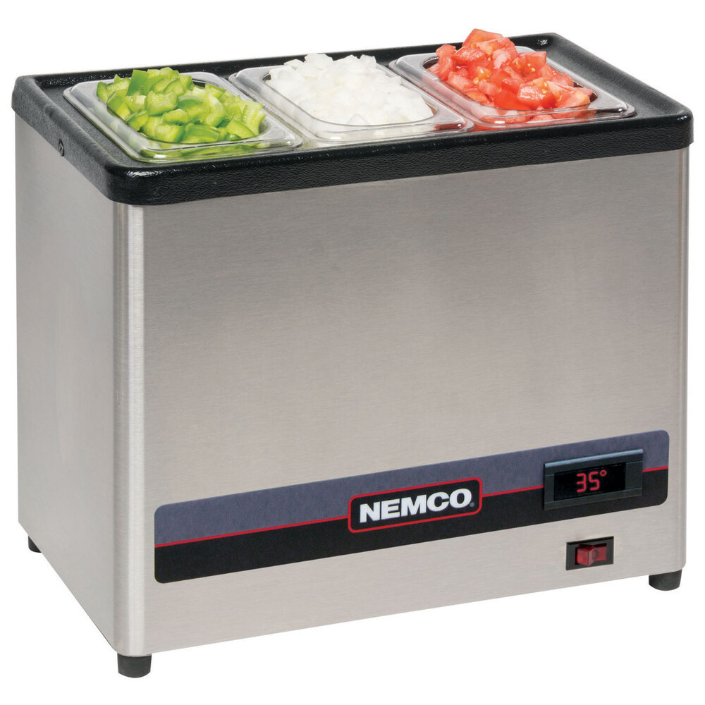 Nemco 90201 Countertop Cold Condiment Chiller with 1/3 Size Food Pan