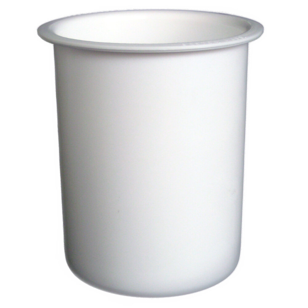 SterilSil PC700WHITE 30 oz. White Molded Poly Condiment / Flatware