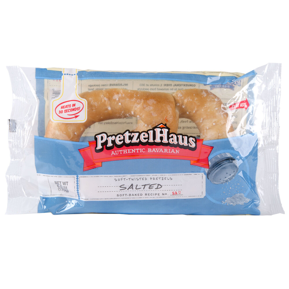PretzelHaus 6 oz. Salted Pretzel 50 / Case