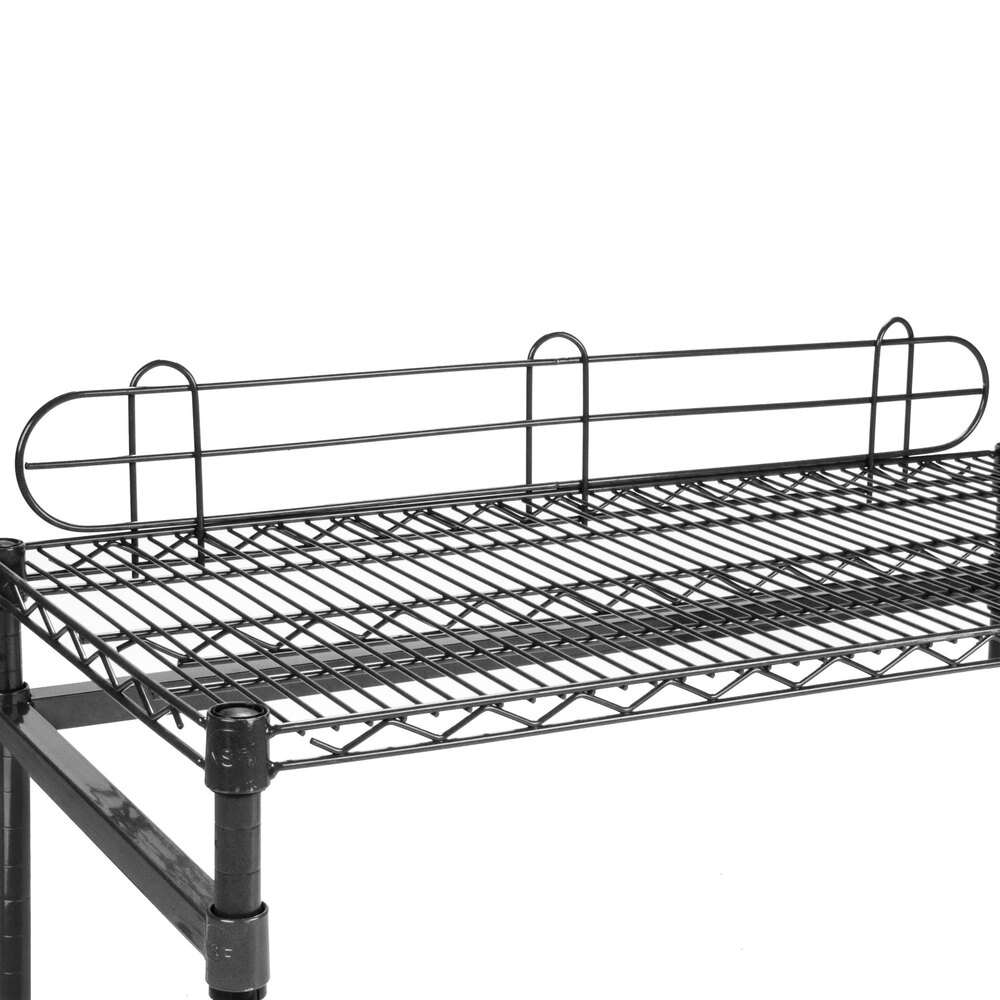 Regency 36" Black Epoxy Wire Shelf Ledge for Wire Shelving 36" x 4"