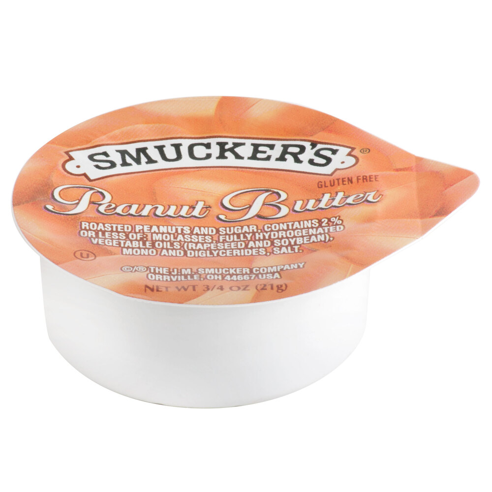 Smucker's Peanut Butter (200) .75 oz. Portion Cups / Case