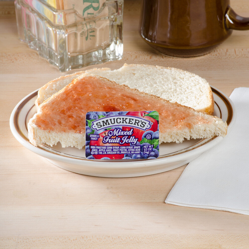 Smucker's Mixed Fruit Jelly .5 oz. Portion Cups 200/Case