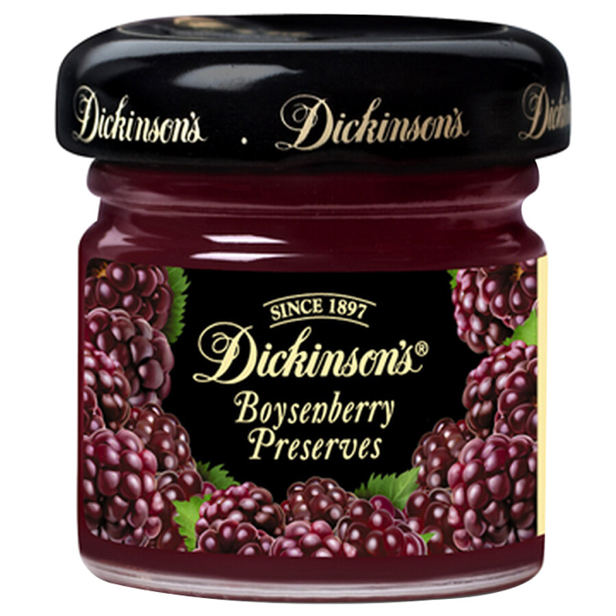 Dickinson's Boysenberry Preserves (72) 1 oz. Glass Jars / Case