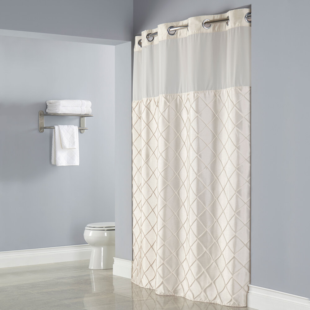 Hookless Shower Curtains With Snap On Liner Hookless Waffle Shower Curtain