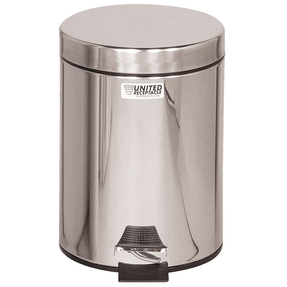Rubbermaid FGMST35 MediCan™ Stainless Steel StepOn Medical Waste Receptacle with Plastic Liner