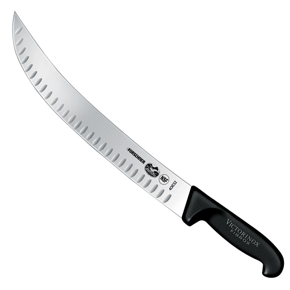 Victorinox 40632 12" Cimeter Knife with Granton Edge and Fibrox Handle