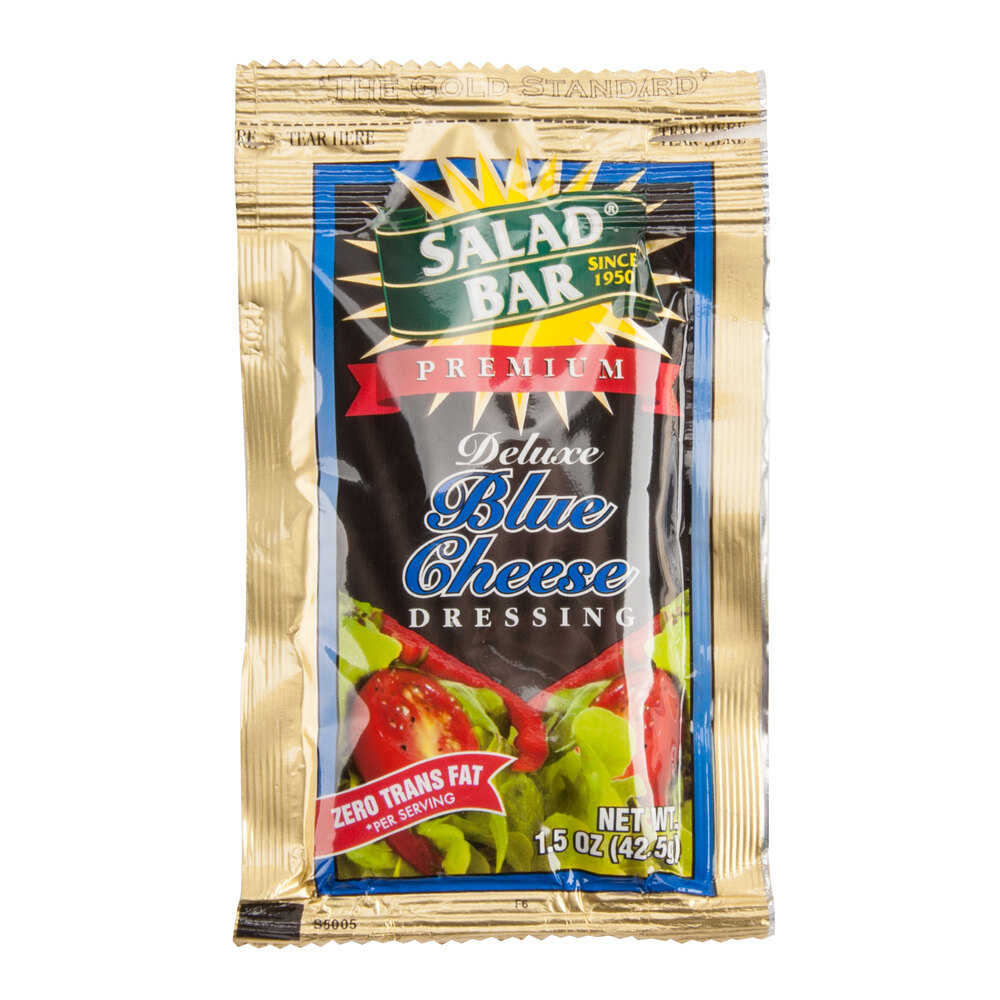 Salad Bar Deluxe Blue Cheese Dressing (60) 1.5 oz. Portion Packets / Case 60/Case