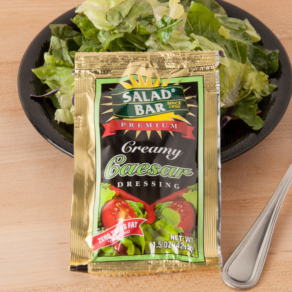 Salad Bar Creamy Caesar Dressing 1.5 oz. Portion Packets 60/Case