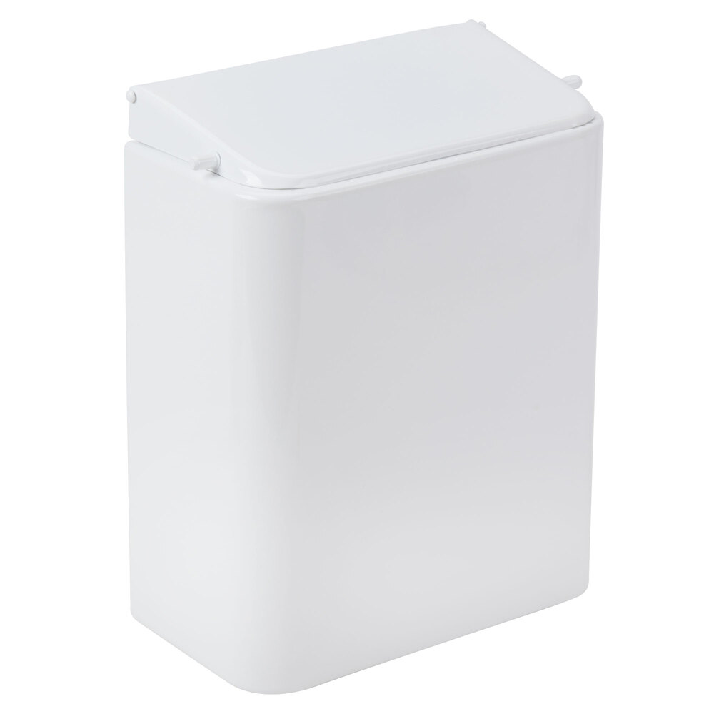 Rubbermaid FG10 White WallMount Sanitary Napkin Receptacle with Drop