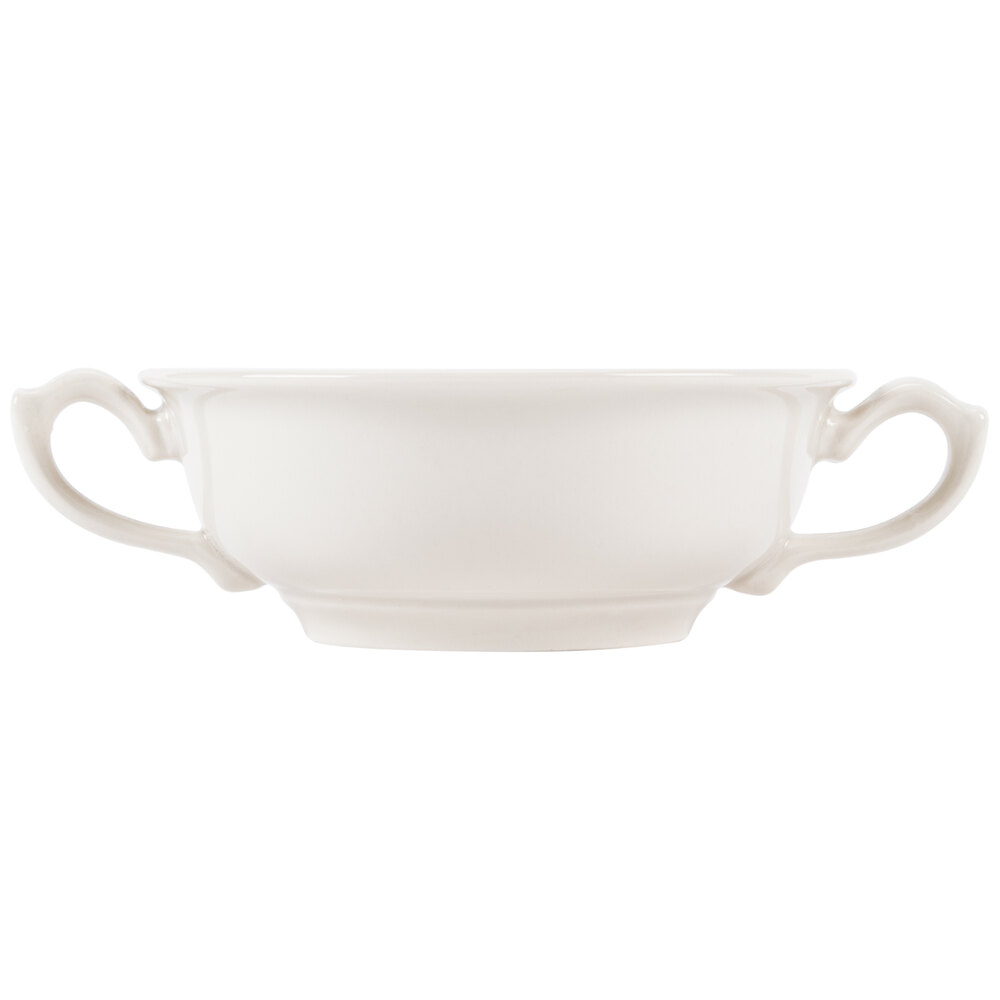 Homer Laughlin 1918000 Seville 10.25 oz. Ivory (American White) Cream