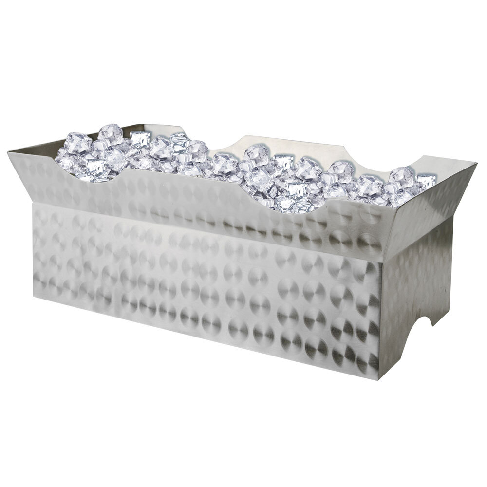 Eastern Tabletop 1608 Stainless Steel Rectangular Ice Bin Insert for