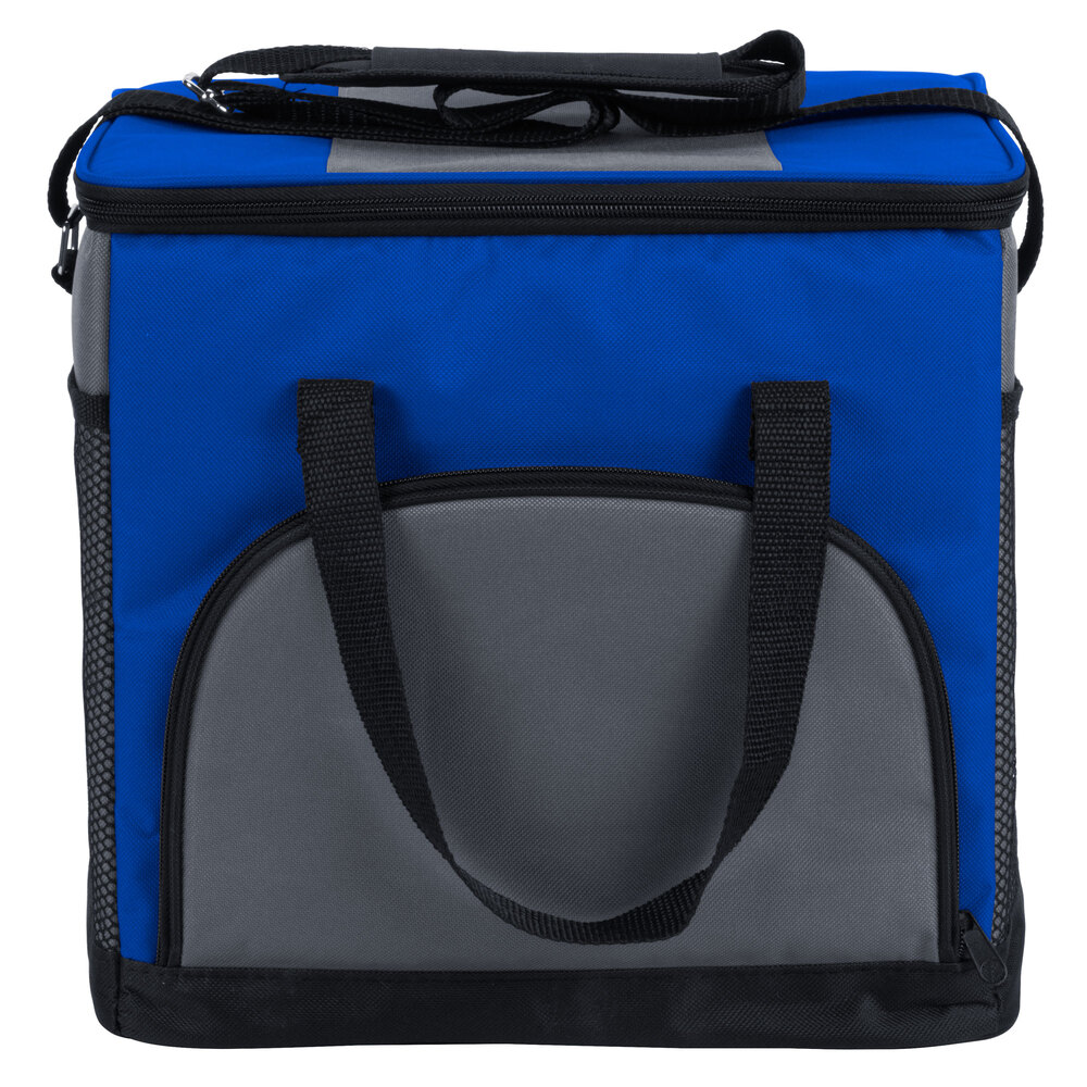 Choice 11 1/2" x 8" x 11 1/2" Blue SoftSided 24 Can Insulated Cooler