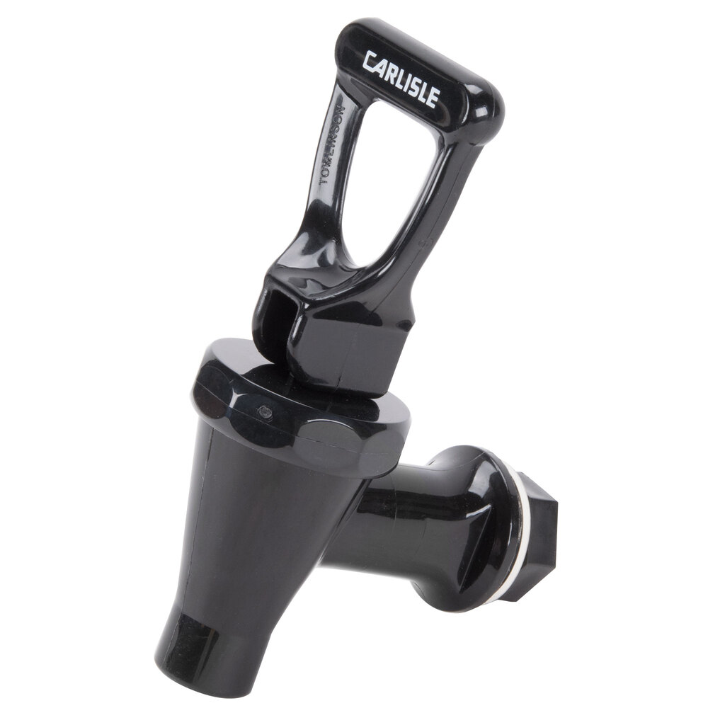 Carlisle 221303 Premium Black Replacement Faucet for TrimLine Beverage Dispensers