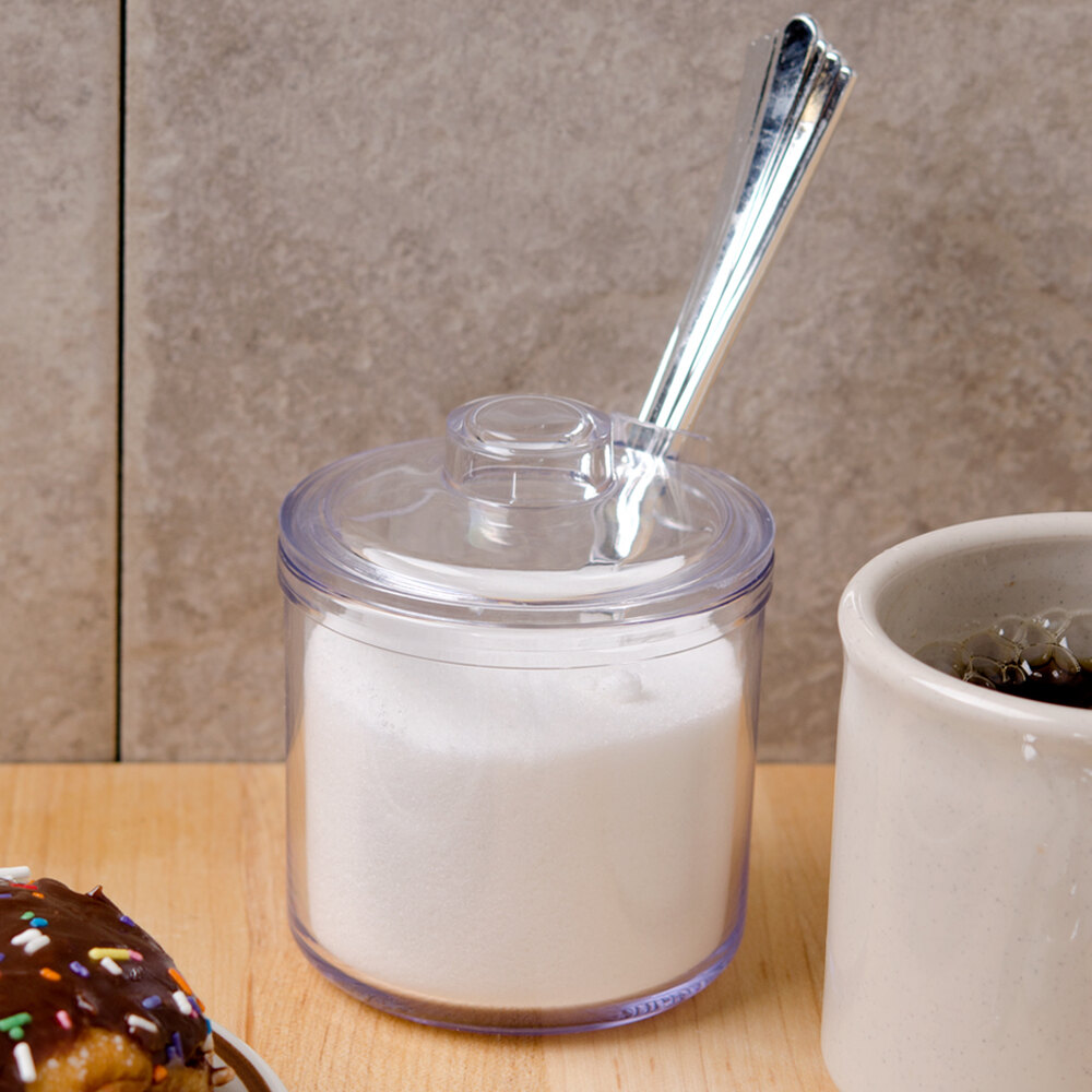 GET CD8CL Clear 8 oz. Condiment Jar with Lid