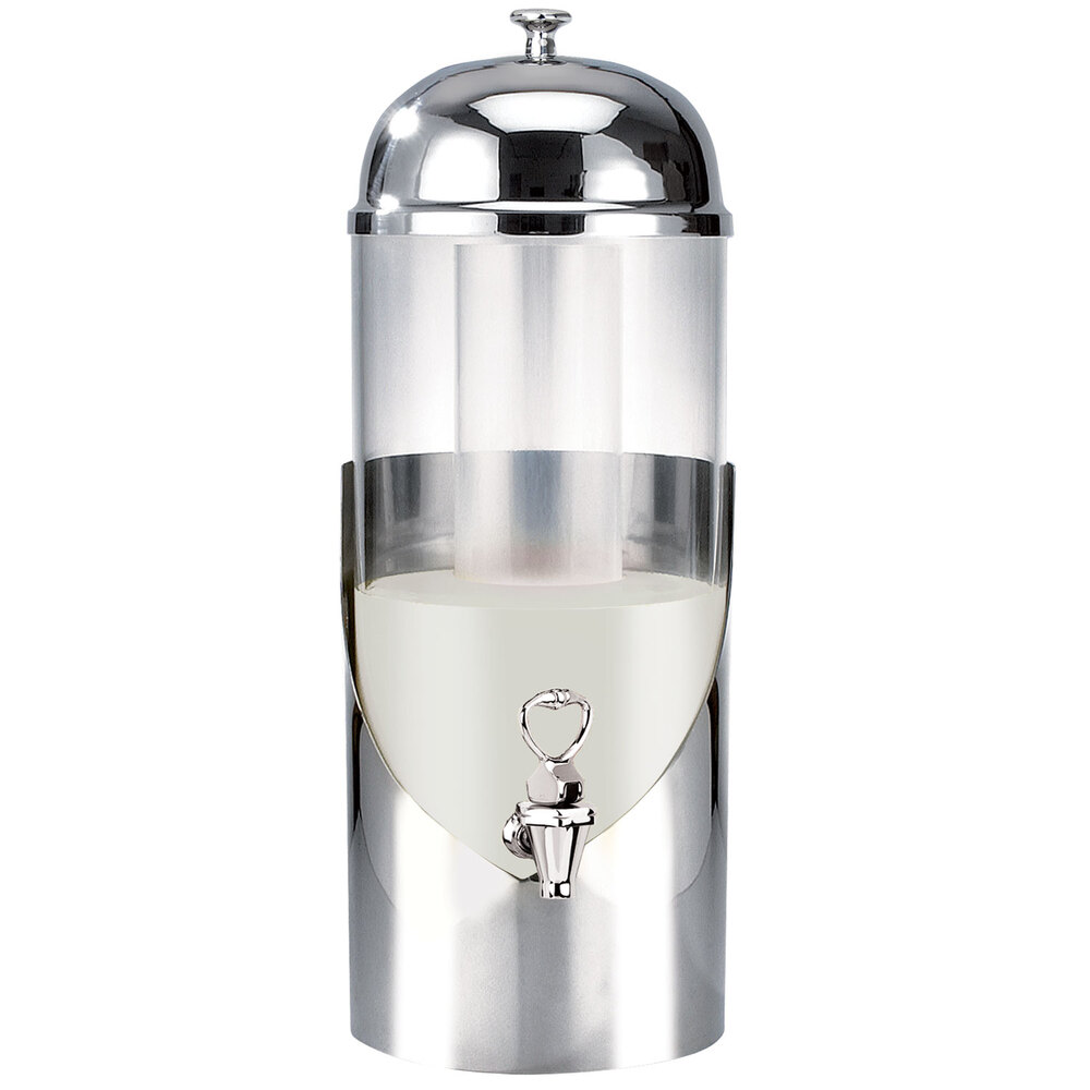 Eastern Tabletop 7805 Modern 5 Gallon Stainless Steel Round Beverage