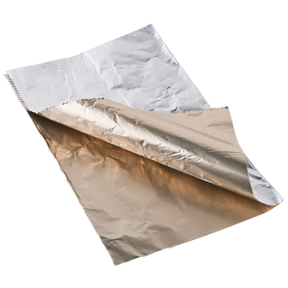 Durable Packaging 9" x 10 3/4" Gold / Silver Interfolded Pop Up Foil Sheets