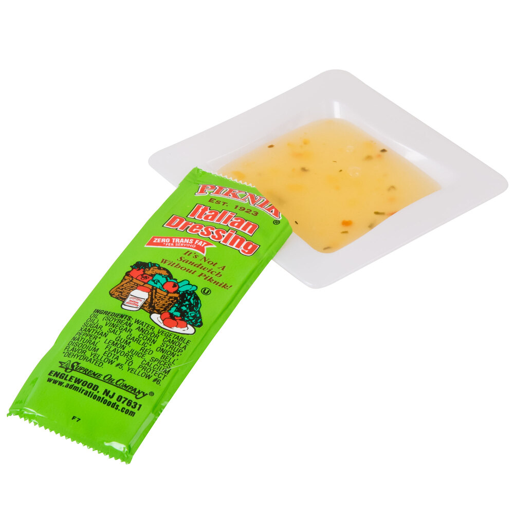 Piknik 12 Gram Italian Dressing Portion Packets 200/Case