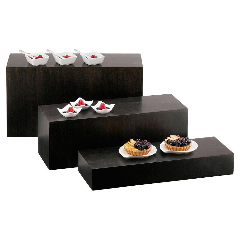 CalMil 166396 Midnight Plate Riser 20" x 7" x 3"