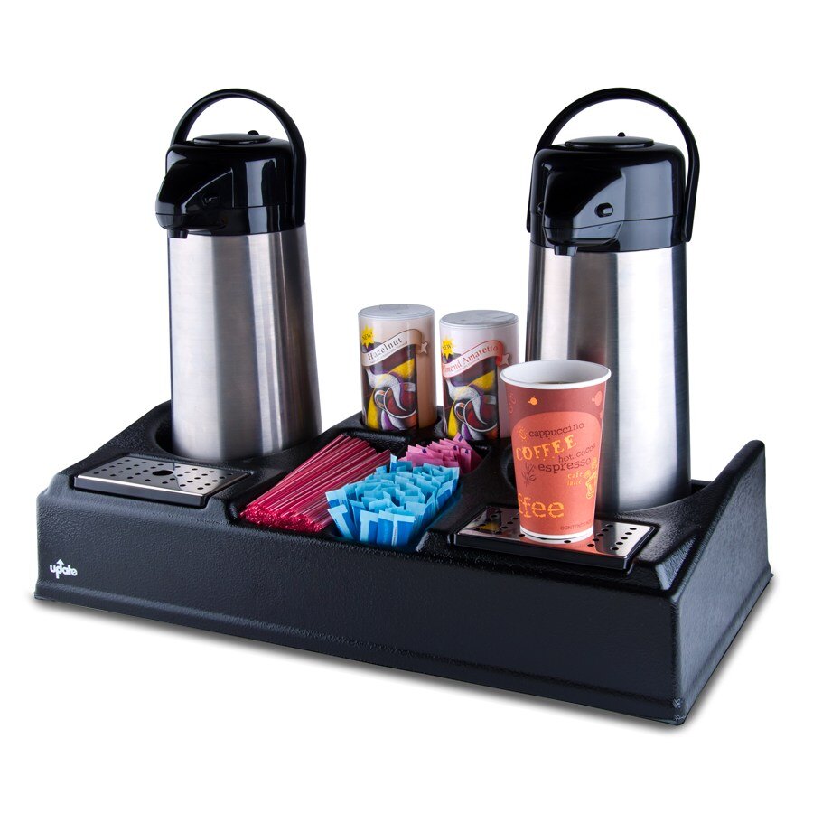 Double Airpot Station with Condiment Compartments