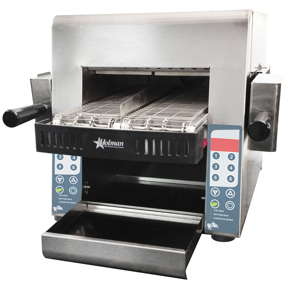 Star Holman IRCSE2SB Split Belt Impingement / Radiant Conveyor Toaster