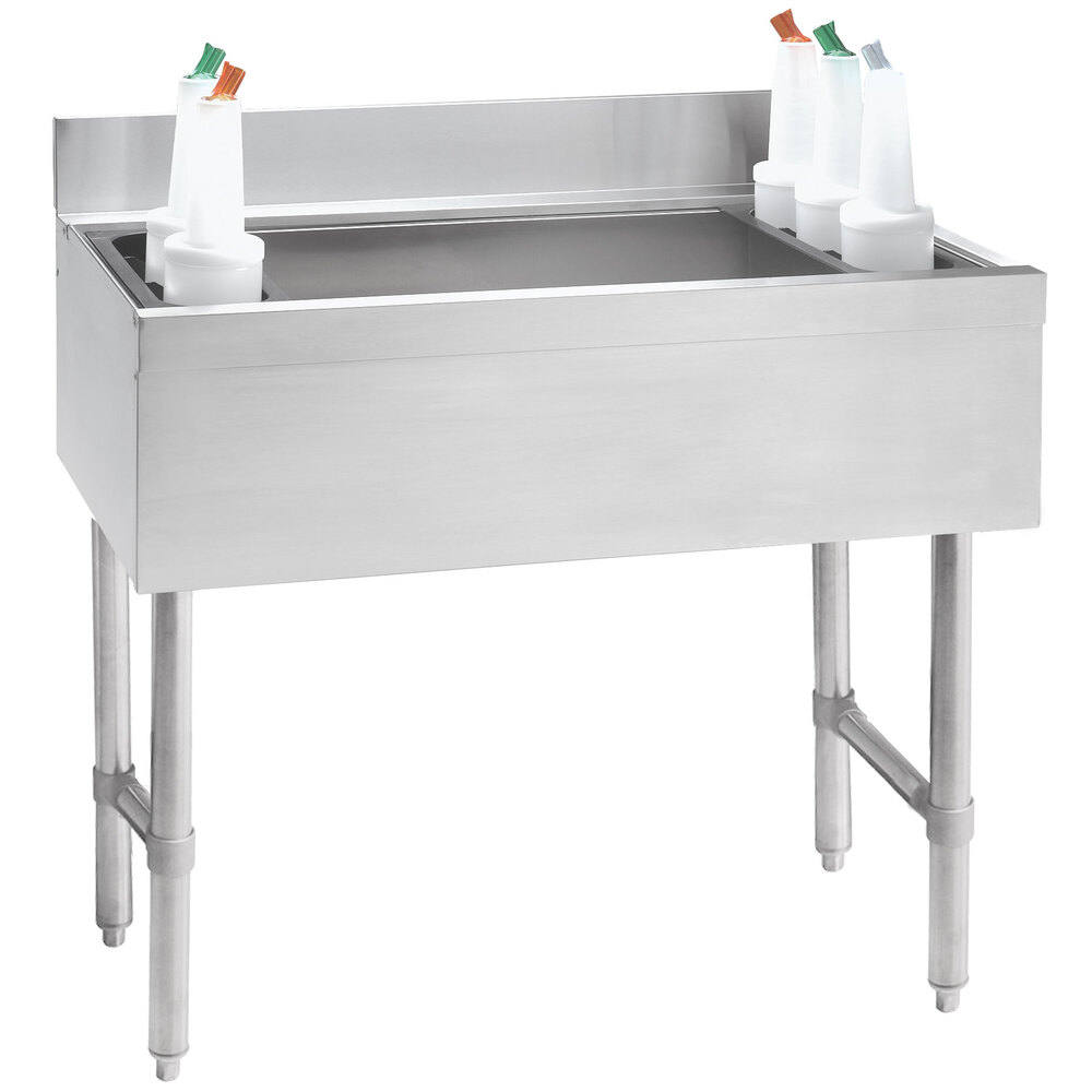 Advance Tabco CRI12307 Stainless Steel Underbar Ice Bin with 7