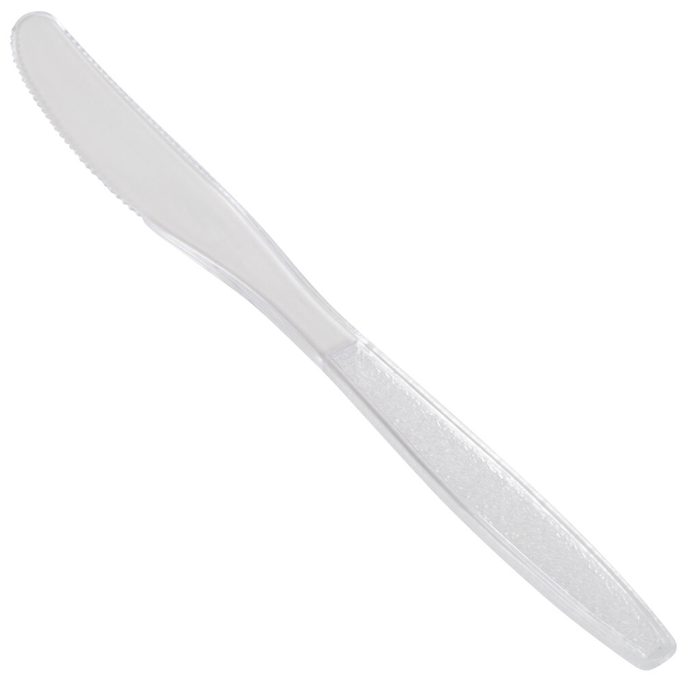 Visions Heavy Weight Clear Plastic Knife 100 / Pack
