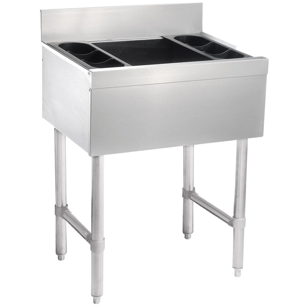 Advance Tabco SLI16367 Stainless Steel Underbar Ice Bin with 7