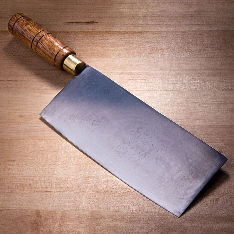 8" Chinese Cleaver with Wood Handle
